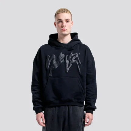 Weyz Bouffi Noir Hoodie (2)