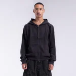 Weyz Crochet Zip Noir Hoodie (3)