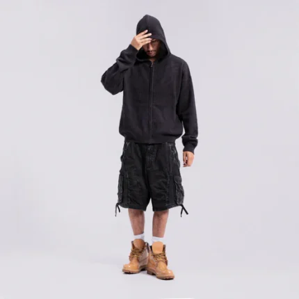 Weyz Crochet Zip Noir Hoodie (4)