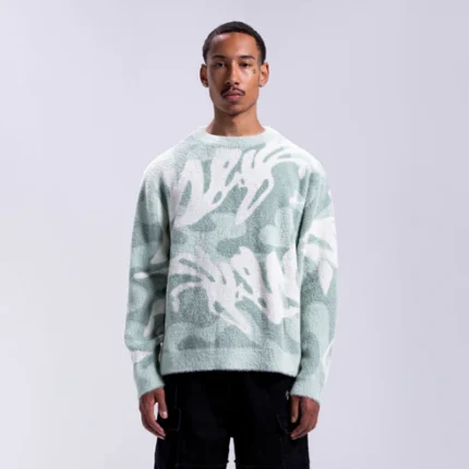 Weyz Duveteux Vert Fondu Knitwear (1)