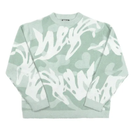 Weyz Duveteux Vert Fondu Knitwear (2)