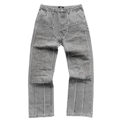 Weyz Pantalon En Jean Carpenter Gris (1)