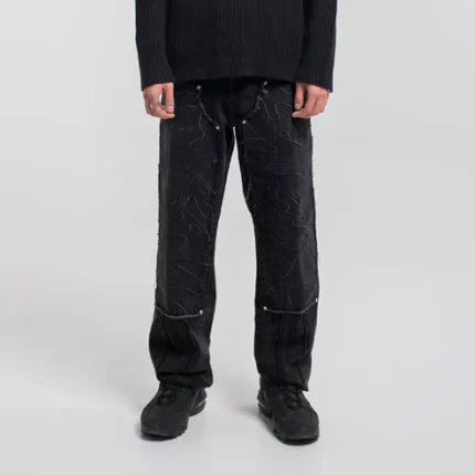 Weyz Pantalon En Jean Carpenter Noir (2)