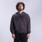 Weyz Propaganda Zip Gris Foncé Hoodie (3)