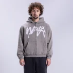 Weyz Propaganda Zip Gris Hoodie (3)