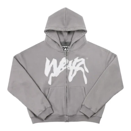 Weyz Propaganda Zip Gris Hoodie (4)