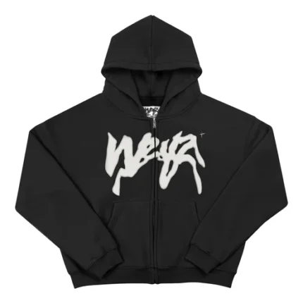 Weyz Propaganda Zip Noir Hoodie (4)